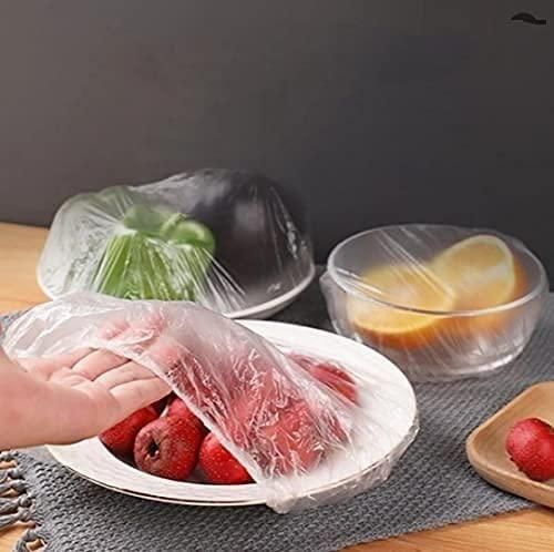 100-Pack Reusable Elastic Food Storage Plastic Covers: Keep Your Food Fresh!